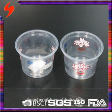 4OZ Transparent Sanitary Plastic Takaway Ice cream and Yogurt Cup